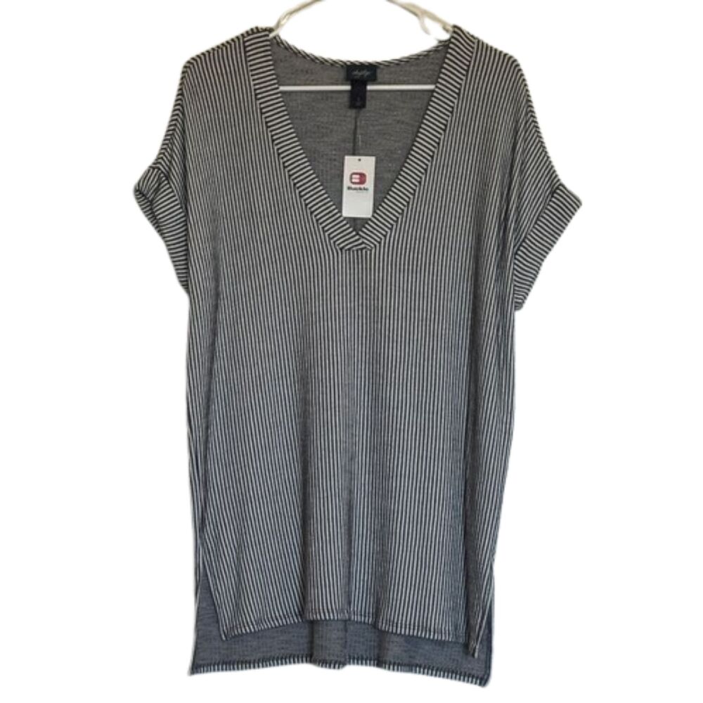 Buckle Daytrip Striped Tunic Top Longline Side Slits Small Rodeo Western NWT